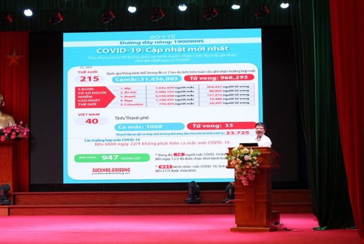 Tập huấn phòng, chống dịch Covid-19 và bệnh sốt xuất huyết